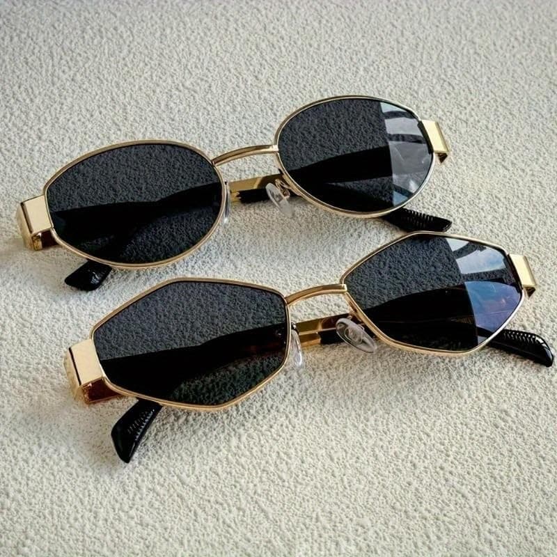 Duo-Cut Sunglasses — Oval & Geometric