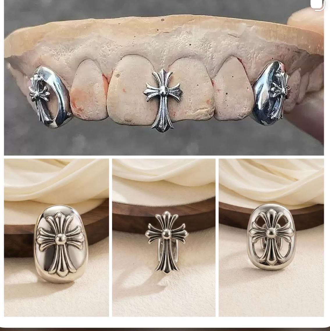Chrome Heart Teeth Grillz — Accessories — Rose Fashion