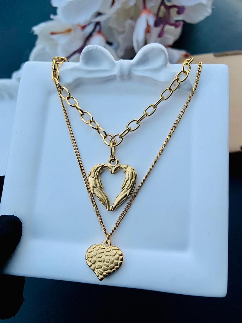 Statement layered necklace ✨💐 — Neckpieces — Rose Fashion