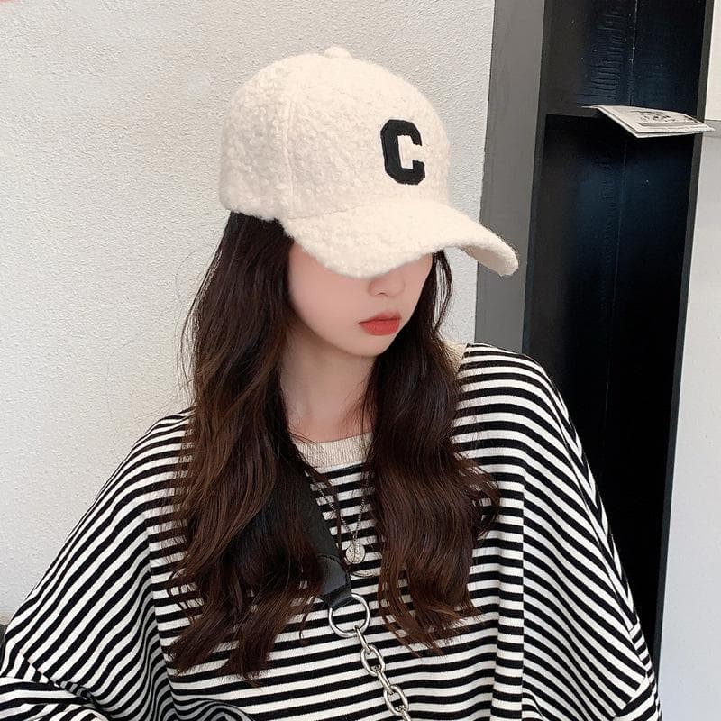 C Fluffy face caps — Cap — Rose Fashion