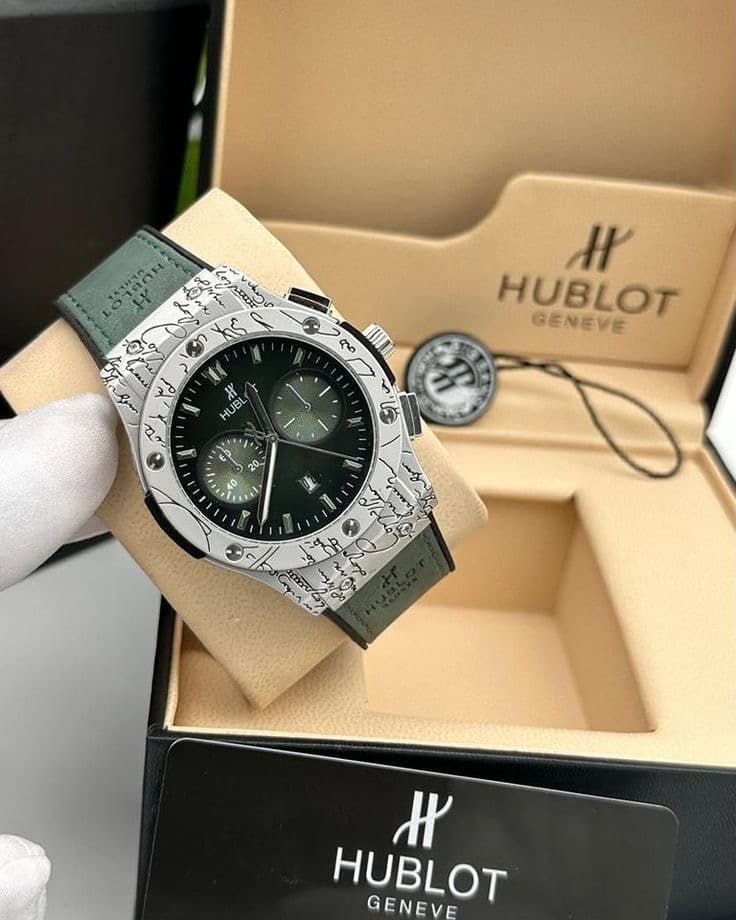 Sport Chronograph Watch — Green