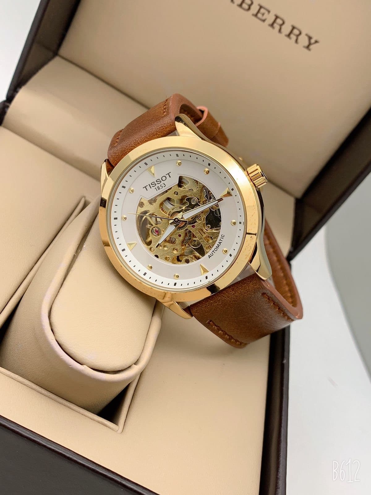 Skeleton Dial Watch — Gold