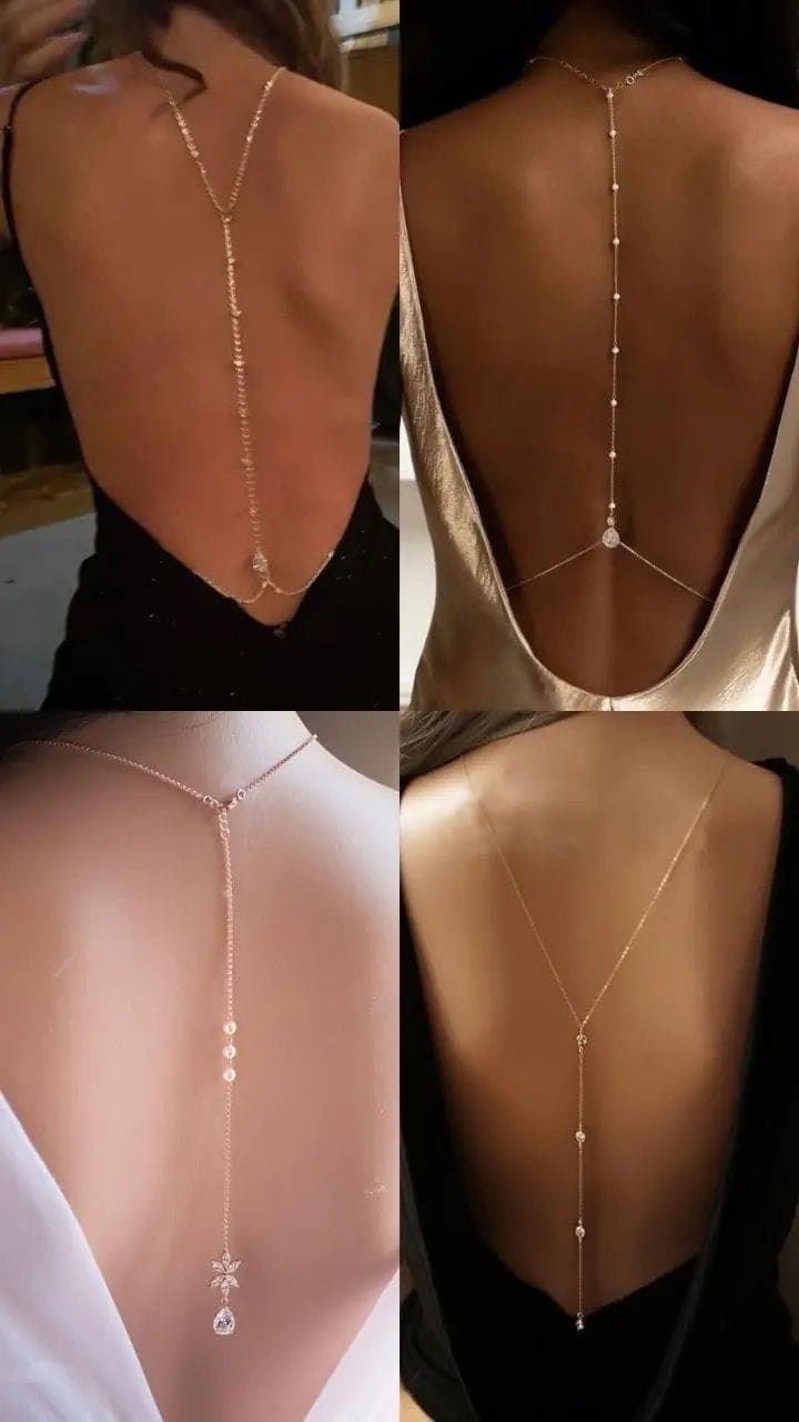 Backless body chain โ Accessories โ Rose Fashion