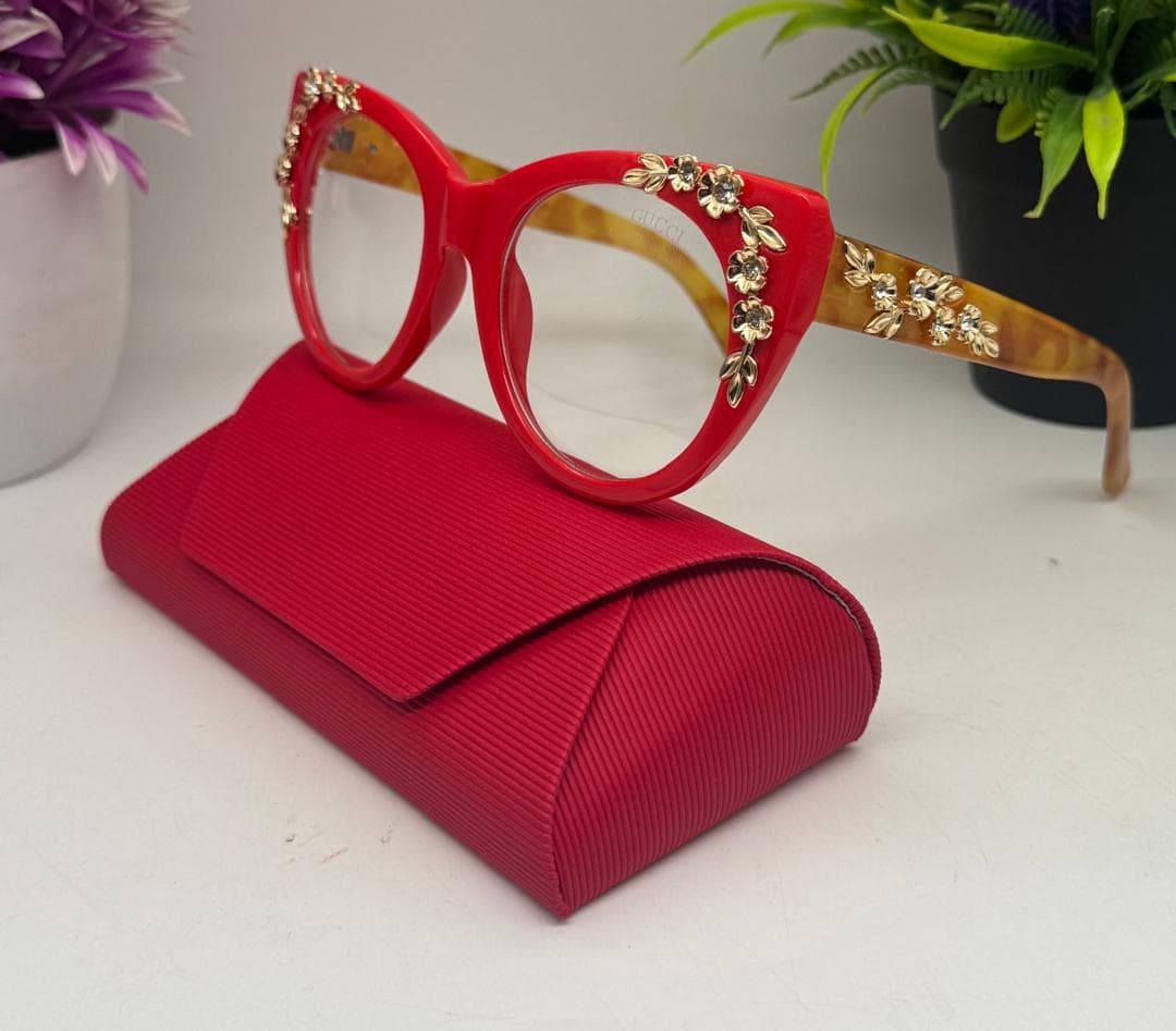 Gucci Flowered Eyeglass โ Glasses โ Rose Fashion
