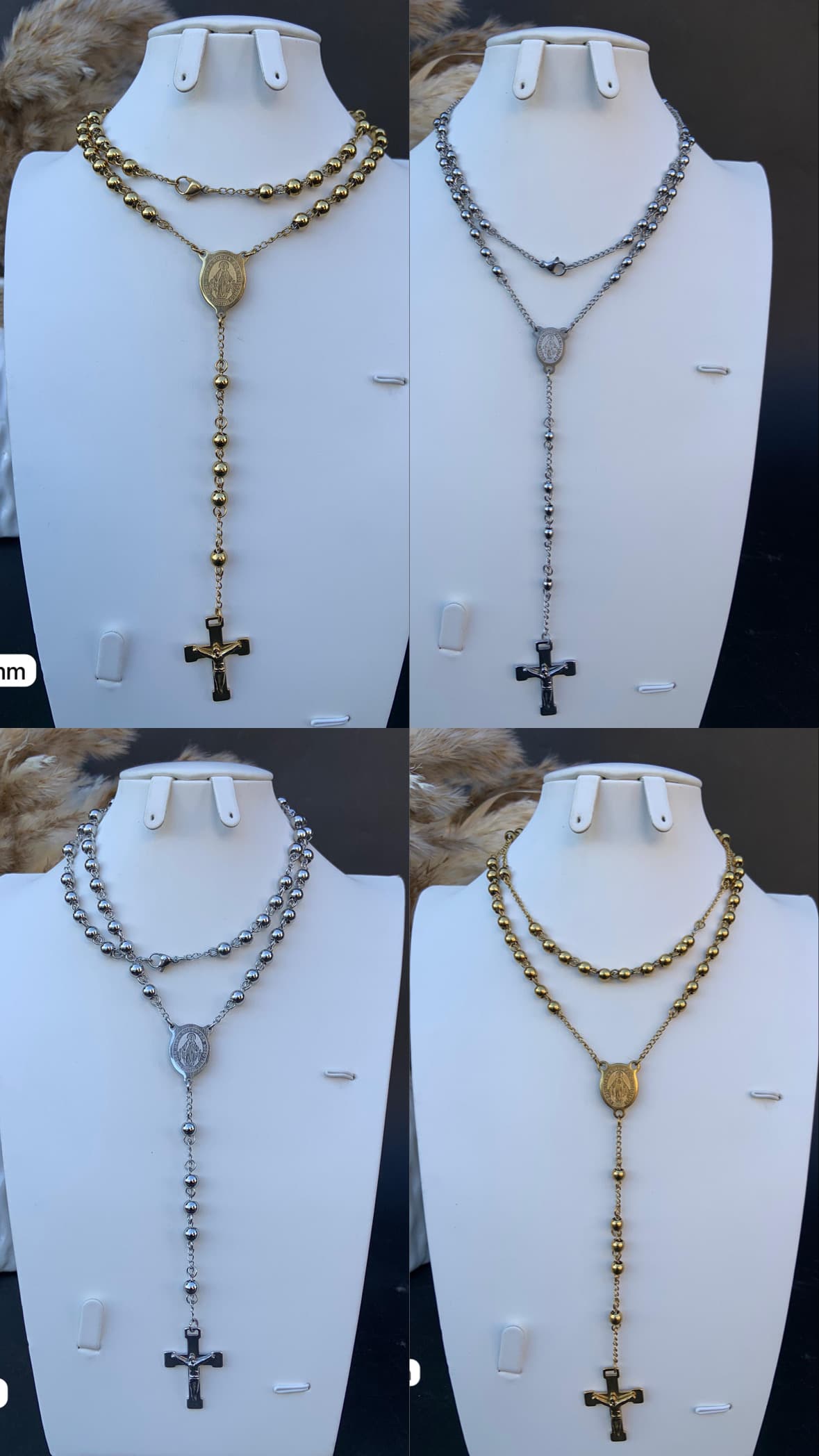 Fashion Rosary necklace โ Neckpieces โ Rose Fashion